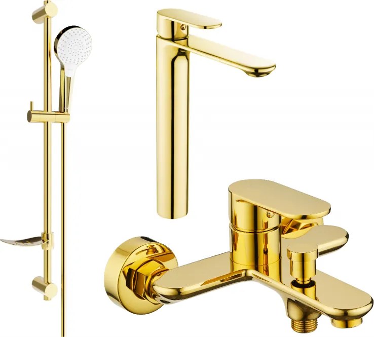 Mexen Milo DF05 set da bagno, dorato - 71313DF05-50