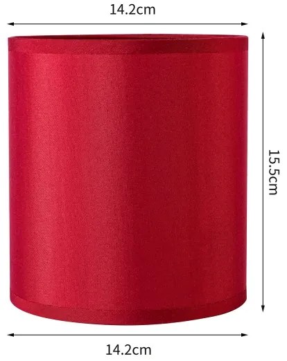 Brilagi - Paralume universale NUBILA E27 15,5x14 cm rosso pompeiano