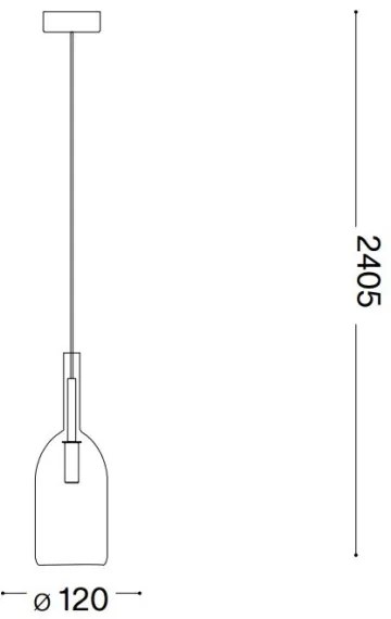 Ideal Lux - Lampadario LED a sospensione con filo EMPIRE 1xG9/3W/230V