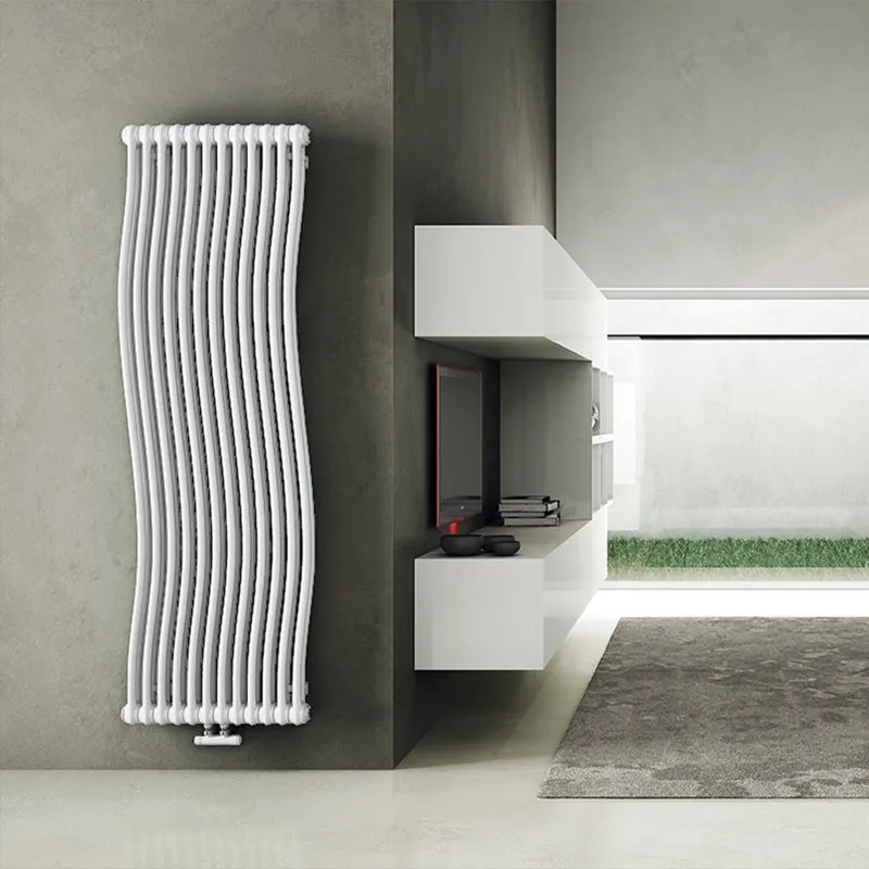 Termoarredo bagno IRSAP 200.2x48.1 cm interasse 1935 mm bianco serie Tesi Runner