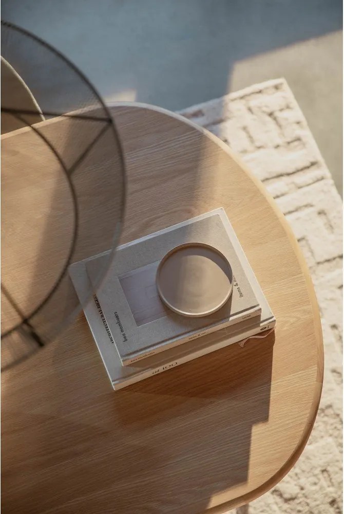 Tavolo da pranzo con piano effetto rovere allungabile con estensione 90x180 cm Twist – Zuiver