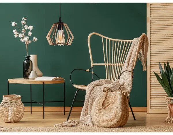 Lampadario su filo BERGO 1xE27/60W/230V nero