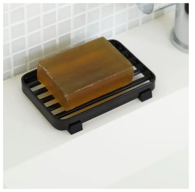 Tappeto di sapone nero Tower - YAMAZAKI