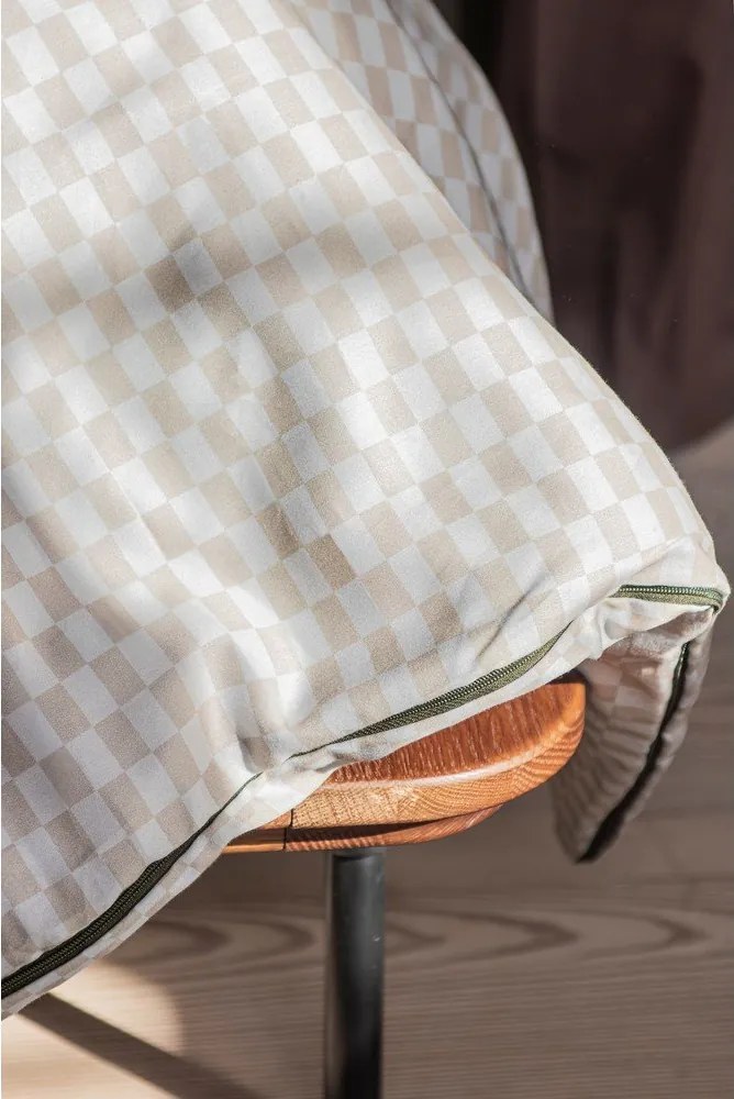 Lenzuolo singolo in cotone satin beige 140x220 cm Mini - Mette Ditmer Denmark