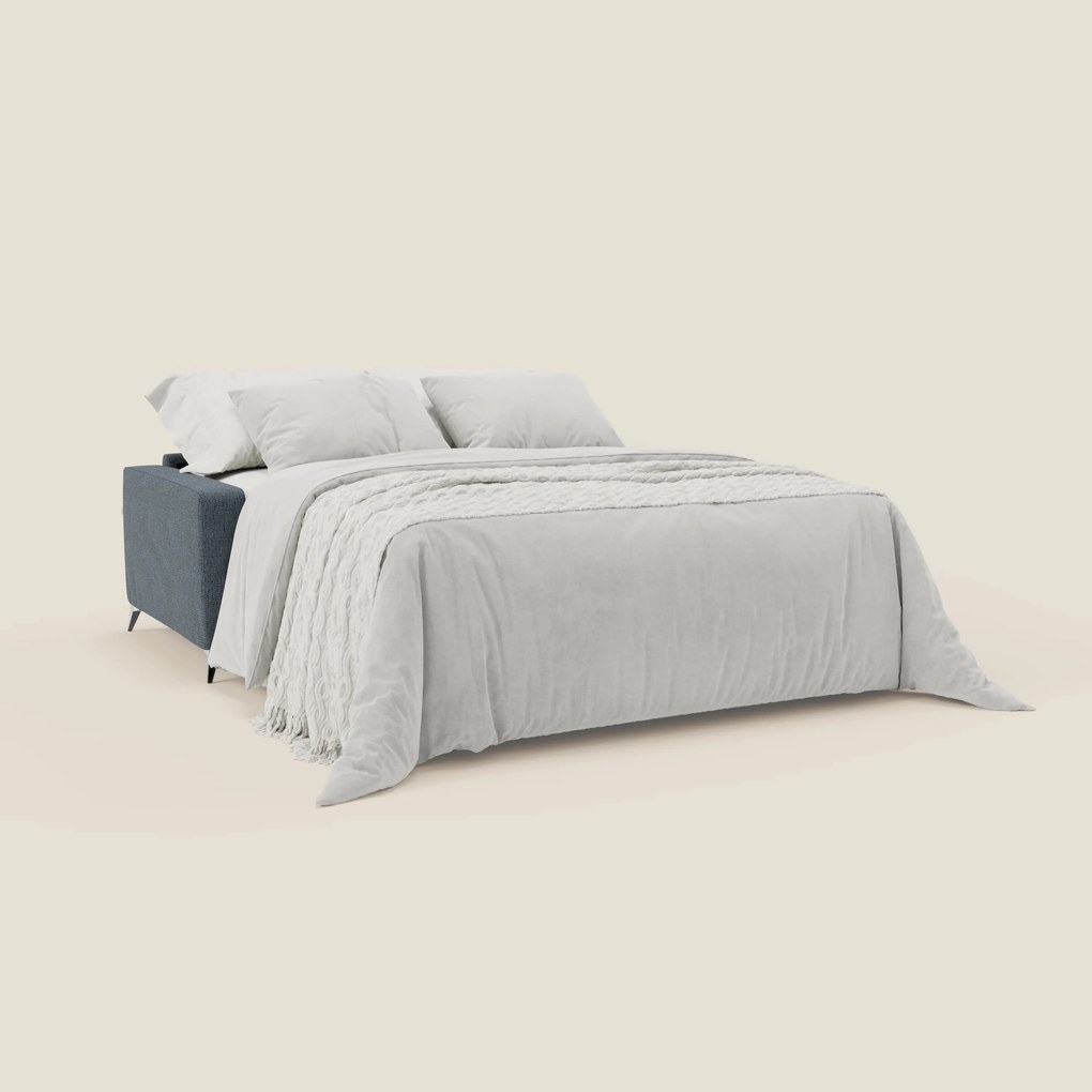 Alaya Divano letto matrimoniale dai morbidi cuscini in tessuto impermeabile T03 blu