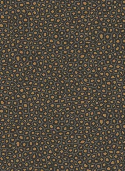 Tapete Senzo Spot von Cole & Son - Charcoal/ Gold