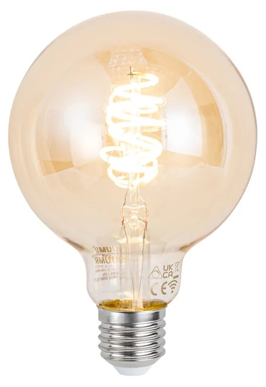 Plafoniera Smart Bronzo Scuro 6 Luci Incluse 6 Wifi G95 - Sydney