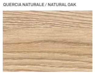 Mobile bagno 85 cm - Quercia Naturale - Melaminico - Onda