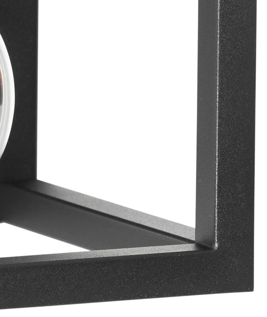 Lampada da parete intelligente nera con mensola inclusa Wifi G95 - Cage Rack