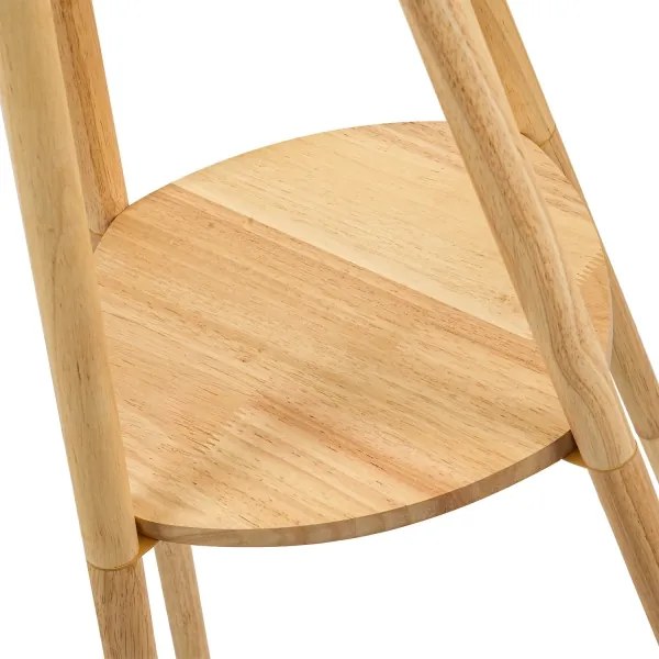 Brilagi - Lampada da terra NORDIC WAVE 1xE27/15W/230V, design nordico in legno con paralume in lino