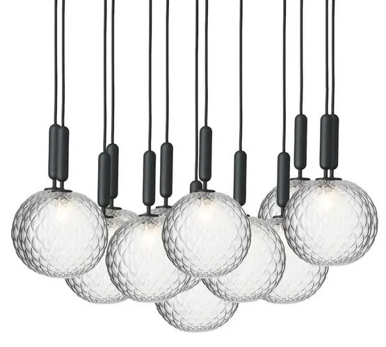 Miira 13 Lampadario Large Rock Grey/Optic Clear - Nuura