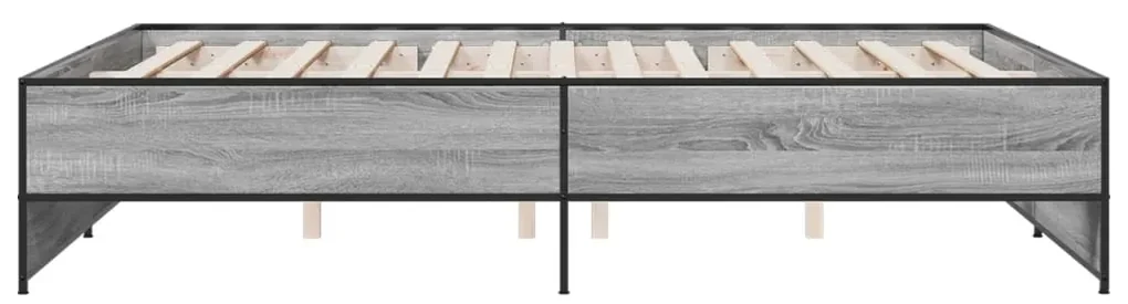 Giroletto grigio sonoma 140x200 cm in legno multistrato metallo