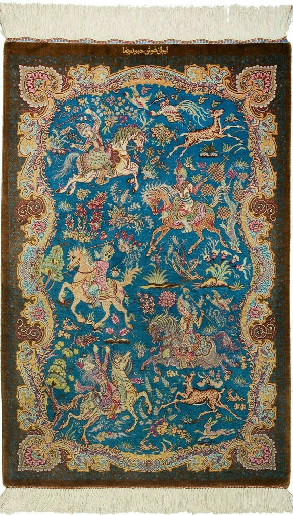 Ghom Tappeto persiano 60x90 (Iran) Annodato A Mano
