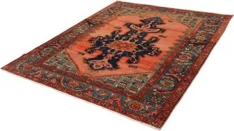 Antik Stilizzato Salmone Blu 175x185 Cm