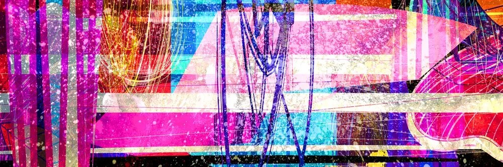 Stampa su tela – Elementi geometrici testurizzati