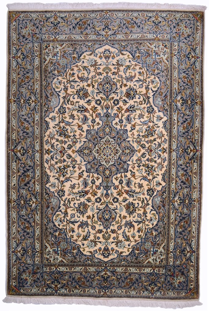 Kashan Tappeto persiano 110x170 Beige (Iran) Annodato A Mano