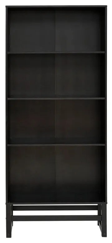 Libreria in legno di pino nero 75x175 cm Jolene - Støraa