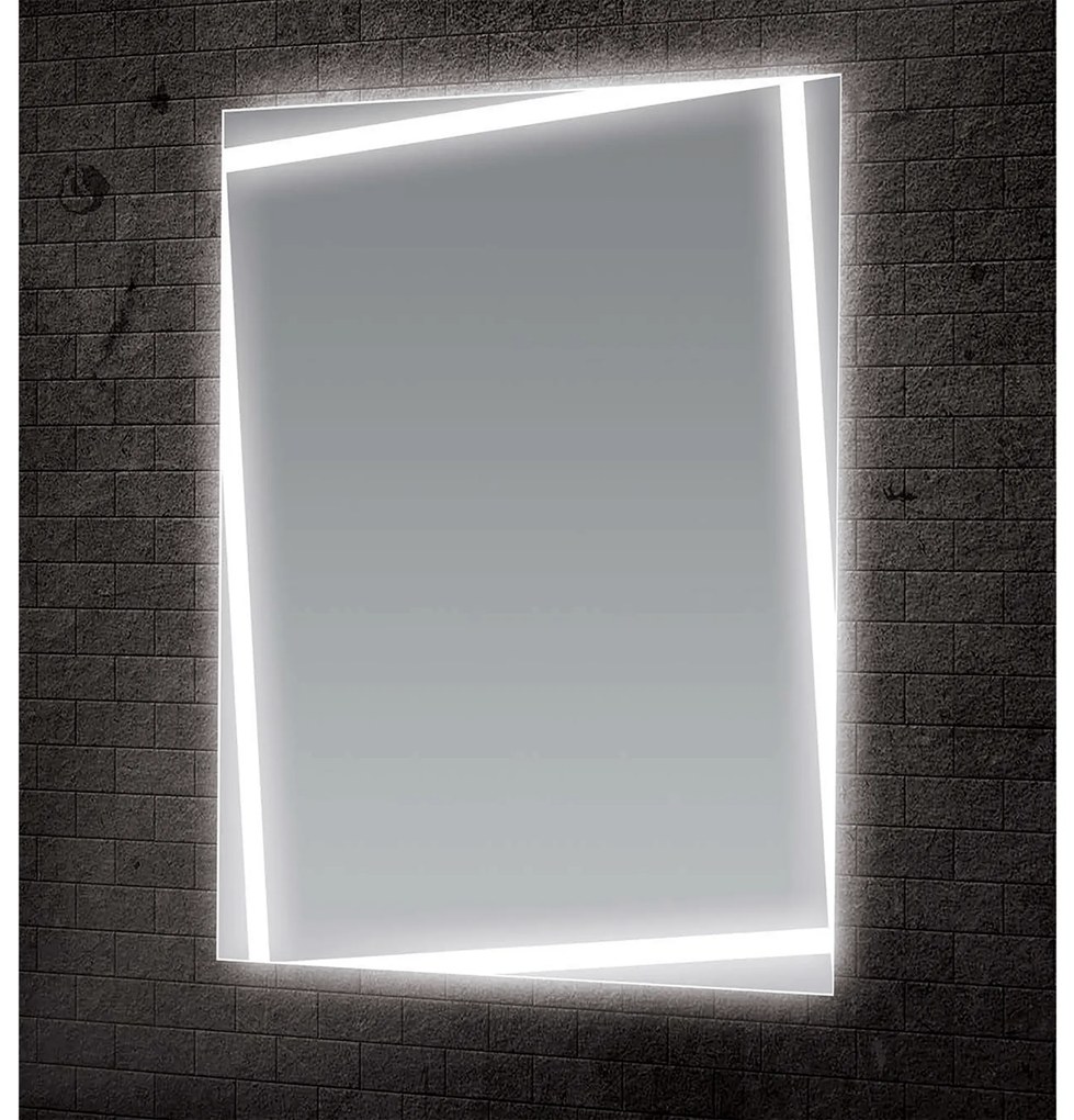 Specchio Rettangolare 70x90 Con Barre Led Feridras "Pegaso"