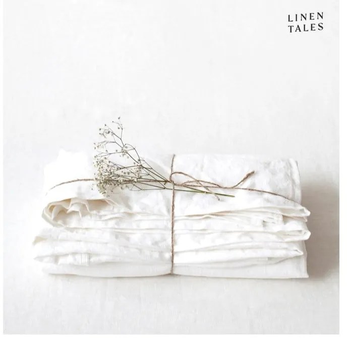 Lenzuolo bianco in lino 230x270 cm - Linen Tales