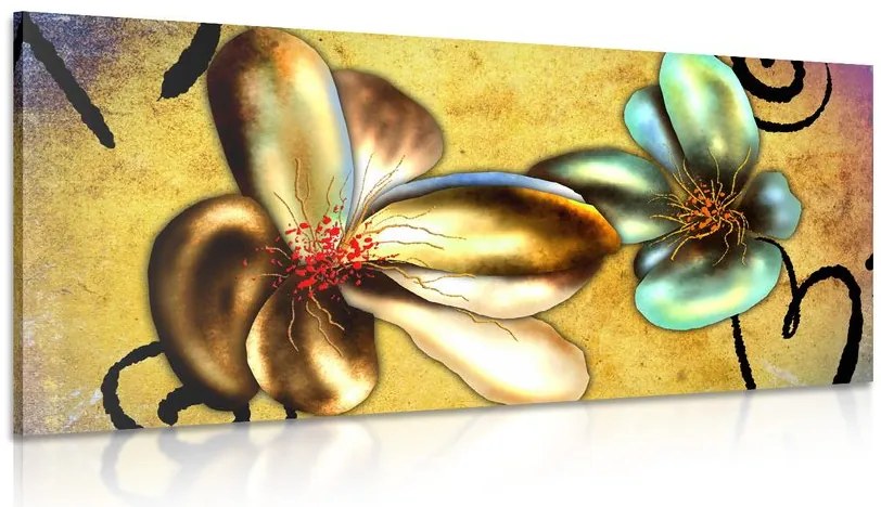 Stampa su tela – Fiori vintage interessanti
