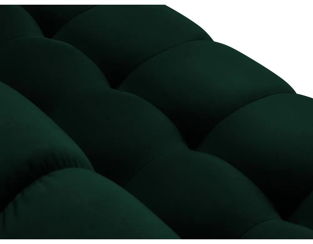 Divano angolare in velluto verde scuro, angolo sinistro Bali - Cosmopolitan Design