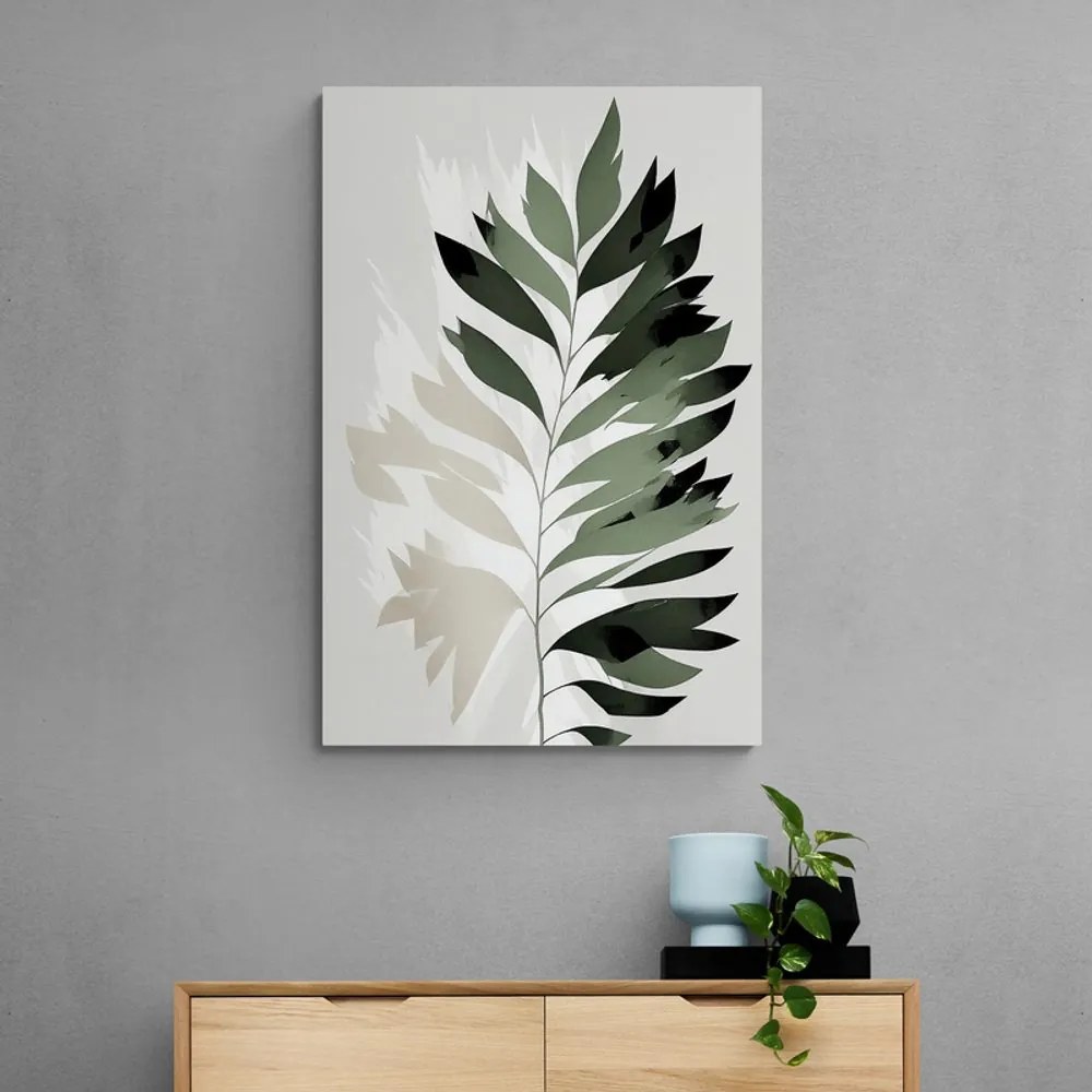 Quadro su tela – Felce minimalista