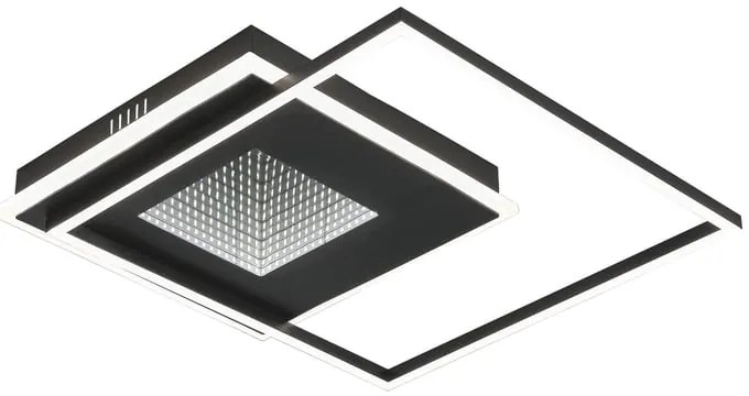 Plafoniera LED TRIDI nero IP20 bianco naturale, 4300 lumen