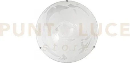 Plafoniera alabastro bianca 2 luci attacco e27 30x30x9,5cm