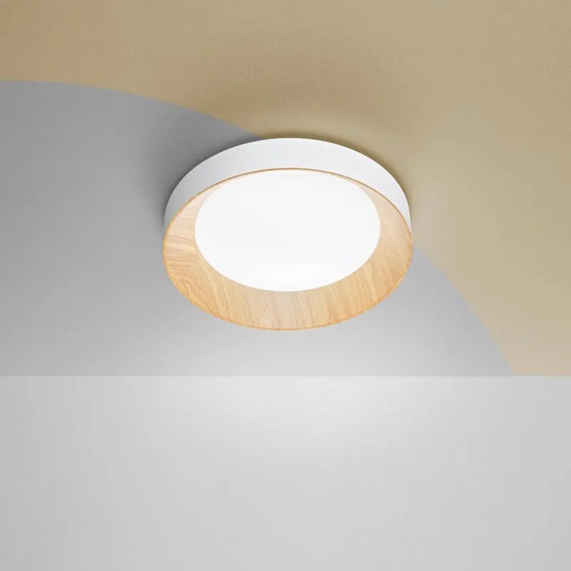 Plafoniera LED contemporaneo I-ARKA-PL40-BCO, bianco Ø 40 cm, 3300 lumen LUCE AMBIENTE DESIGN