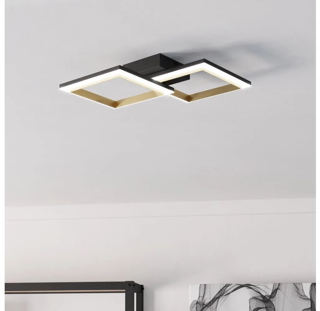 Eglo 901225-Plafoniera LED dimmerabile CALLIERA LED/18,4W/230V nero/oro