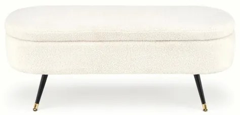 Panca con vano portaoggetti AVEIRO 46x120 cm bianco