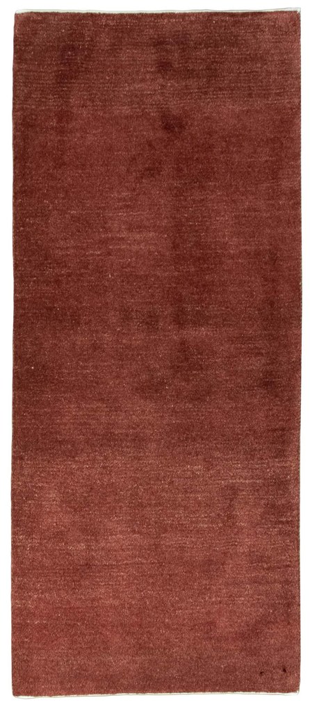 Gabbeh Tappeto 90x200 Rosso (Iran) Annodato A Mano