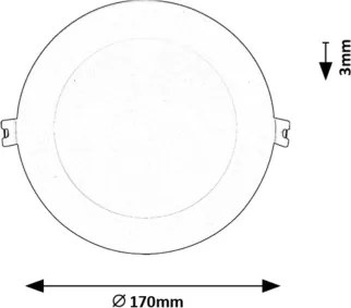 Rabalux 71218 - Lampada LED da incasso SHAUN LED/12W/230V diametro 17 cm bianco