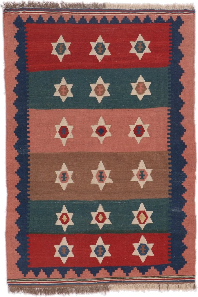 Kilim Tappeto 150x100 (Iran) Tessuto A Mano
