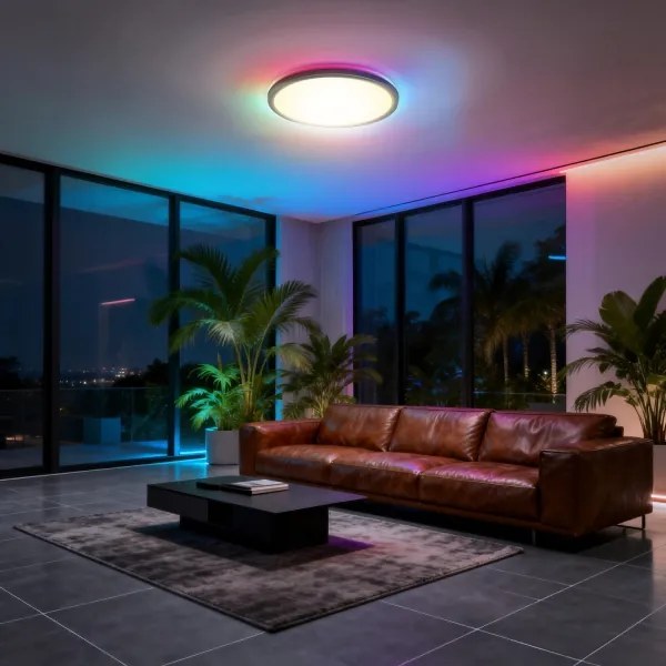 Aigostar - Plafoniera dimmerabile LED RGBW MESH LED/24W/230V 3000-6500K nero + telecomando