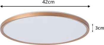 Brilagi - Plafoniera LED per bagno ULTRA SOTTILE LED/24W/230V Ø 42 cm oro rosa IP54