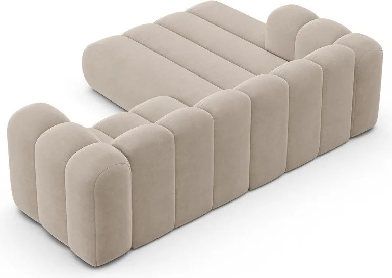 Divano angolare beige ad angolo sinistro Lupine - Micadoni Home