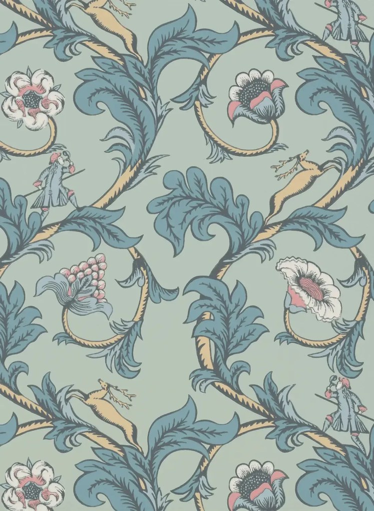 Little Greene Tapete Stag Trail - Arsenic