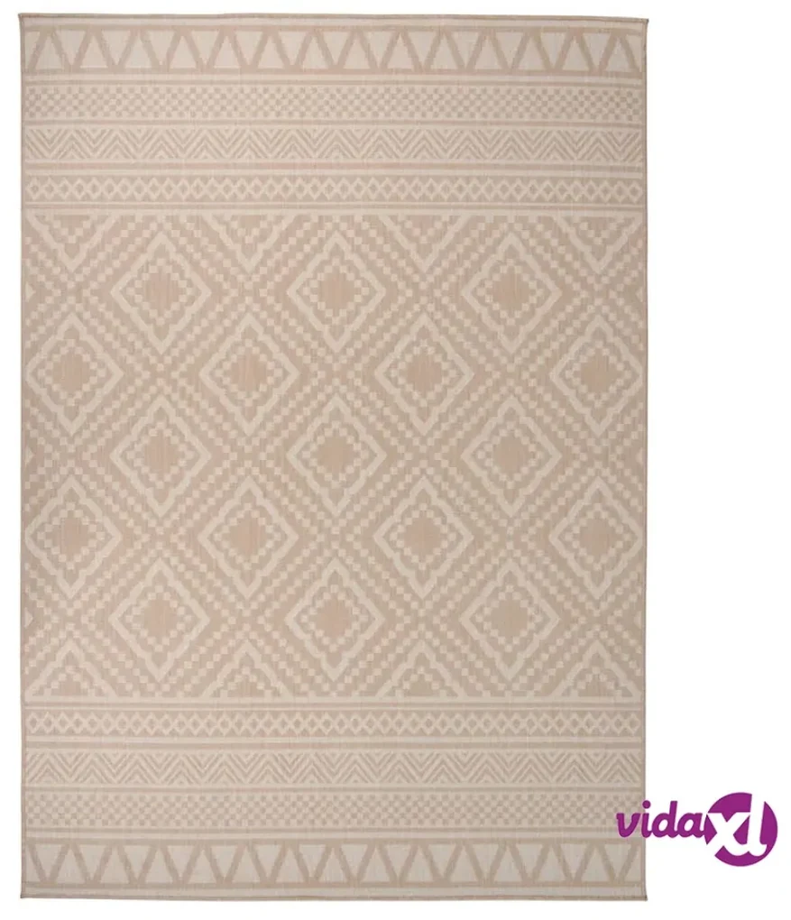 VidaXL Tappeto Marrone e Bianco 120x170cm Mucca Lavabile Antiscivolo