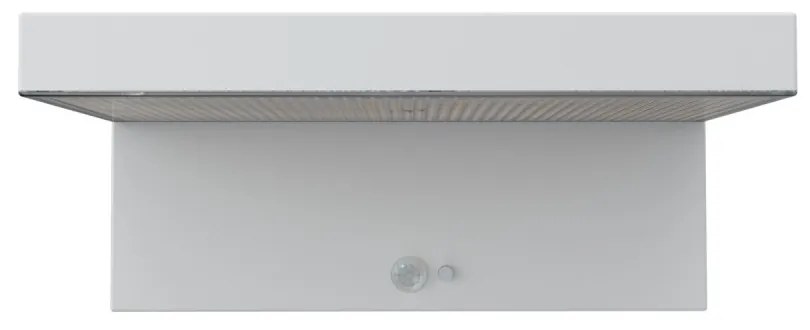 Applique LED Solare Minimal Bianca con Sensore di Movimento Colore Bianco Naturale 4.000K
