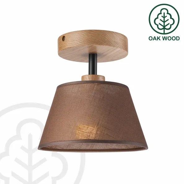 Lampadario ANTONIO 1xE14/40W/230V marrone a soffitto