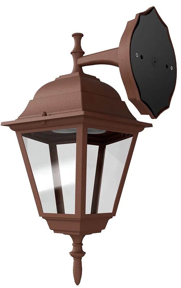 Applique Lanterna da Esterno IP54 E27 Corten - Serie ALFIERI 1B