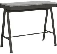 Consolle Allungabile 90-196x40x77 cm in Nobilitato Grigio