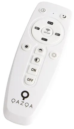 Plafoniera in acciaio 80 cm incl. LED con telecomando - Live