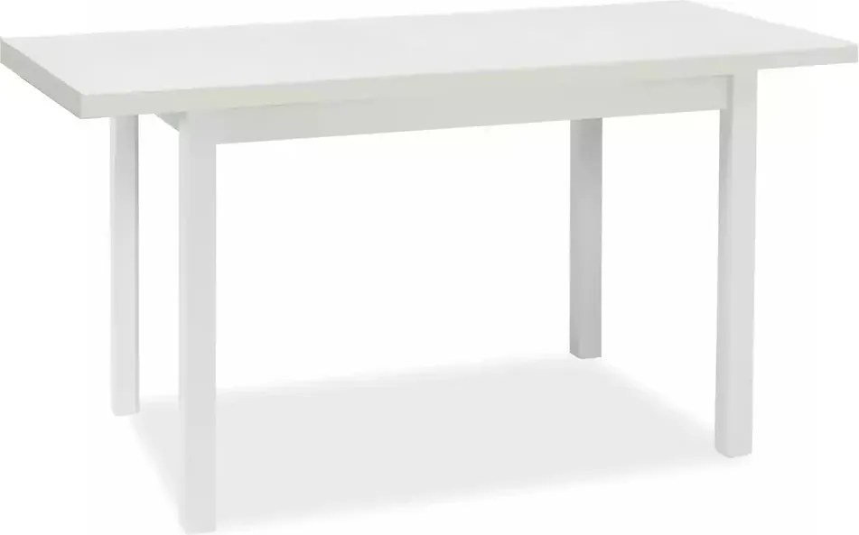 Tavolo Adam estensibile in MDF e piano laminato bianco opaco – 100-140x60 cm