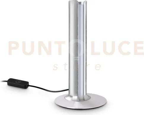 Dorica lampada da tavolo led 3000k 8w  1100 lm dimmerabile acciaio ...