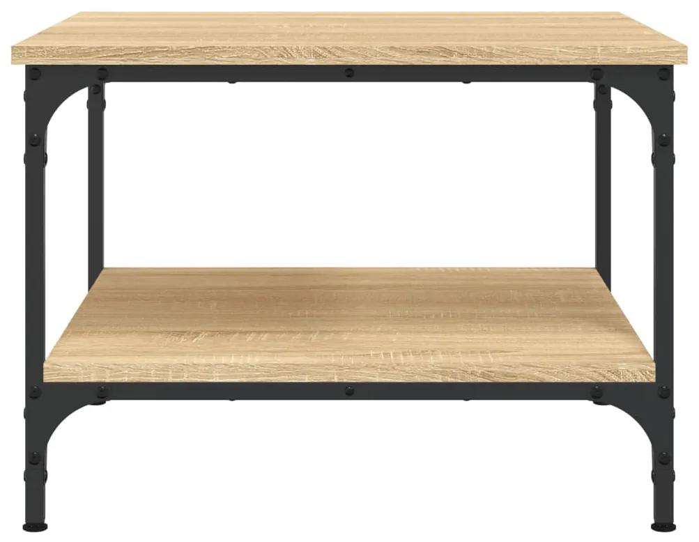 Tavolino da Salotto Rovere Sonoma 55x55x40 cm Legno Multistrato