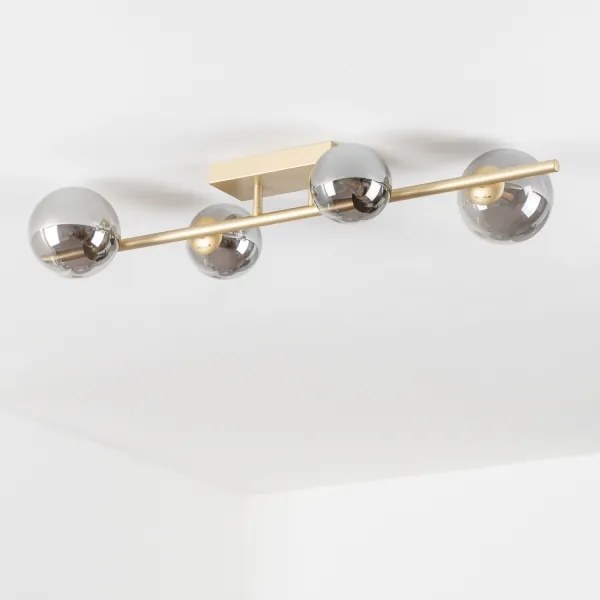 Brilagi - Lampadario a plafone LED MILLA 4xG9/3W/230V oro/fumé