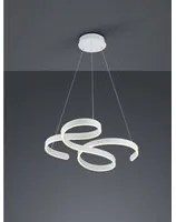 Sospensione Francis Vortici Bianco Led 52w Dimmerabile Trio Lighting