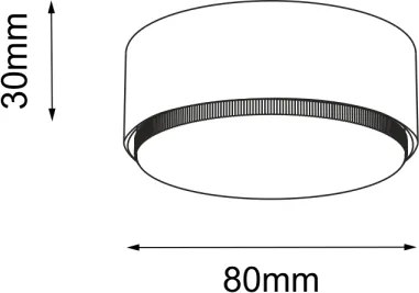 Brosline 1261 - Faretto DROP 1xGX53/9W/230V bianco